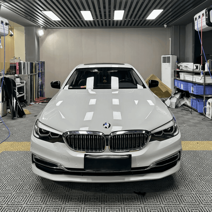 BMW Gloss Crystal Light Gray Vinyl Wrap