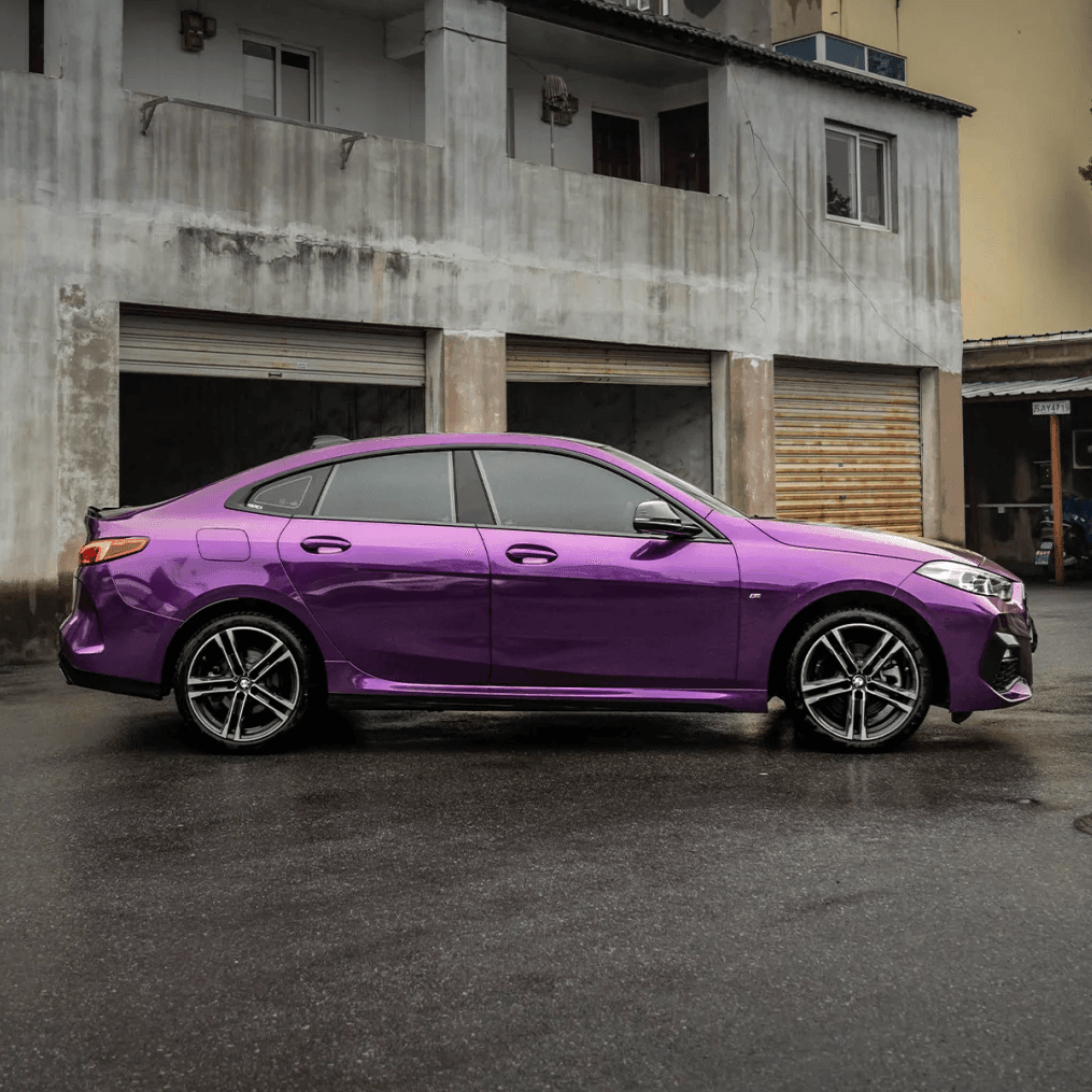 BMW Gloss Metallic Purple Vinyl Car Wrap