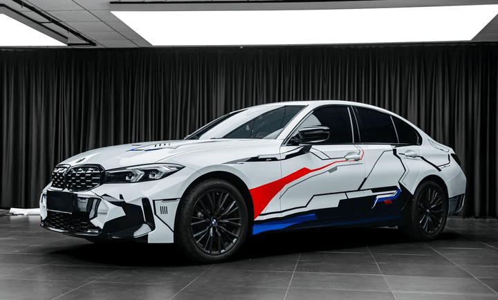 BMW Gundam Car Wrap