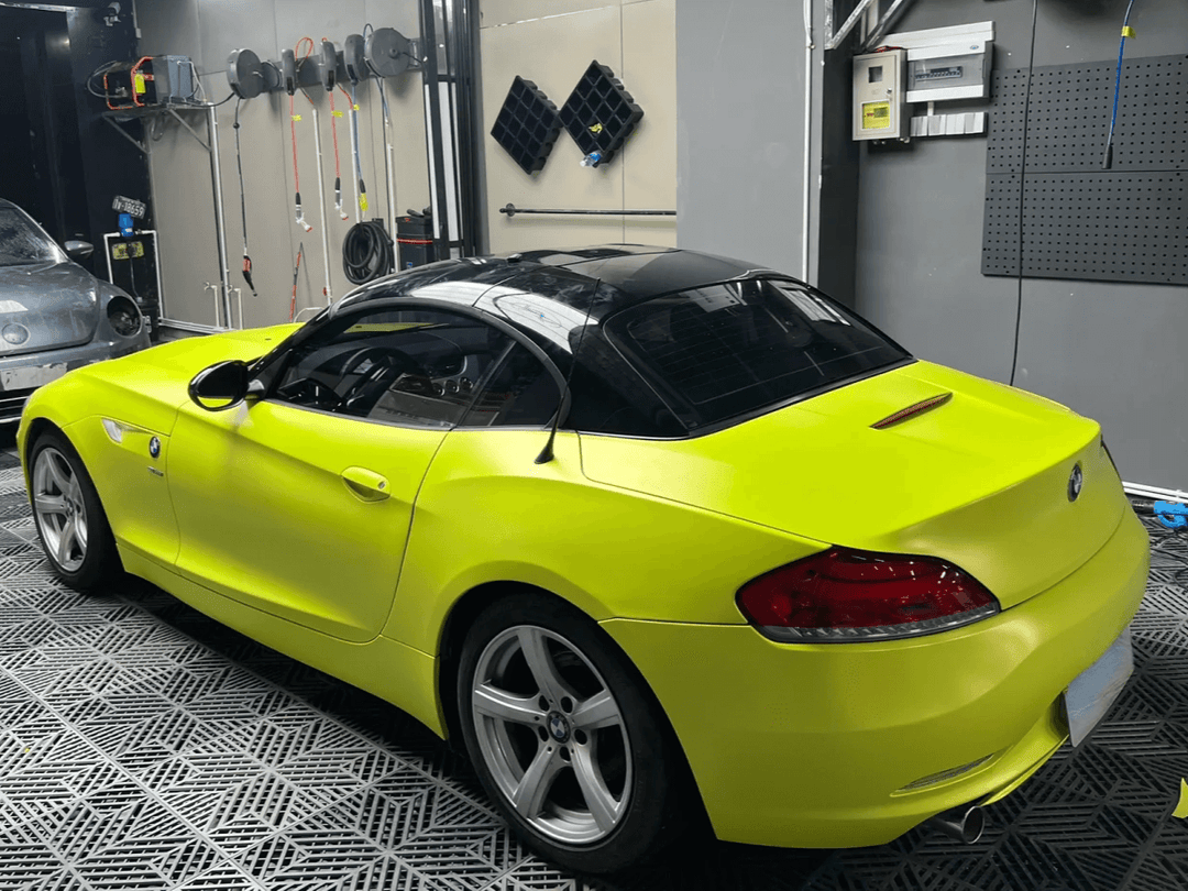 BMW Matte Metallic Neon Fluorescence Yellow Vinyl Wrap