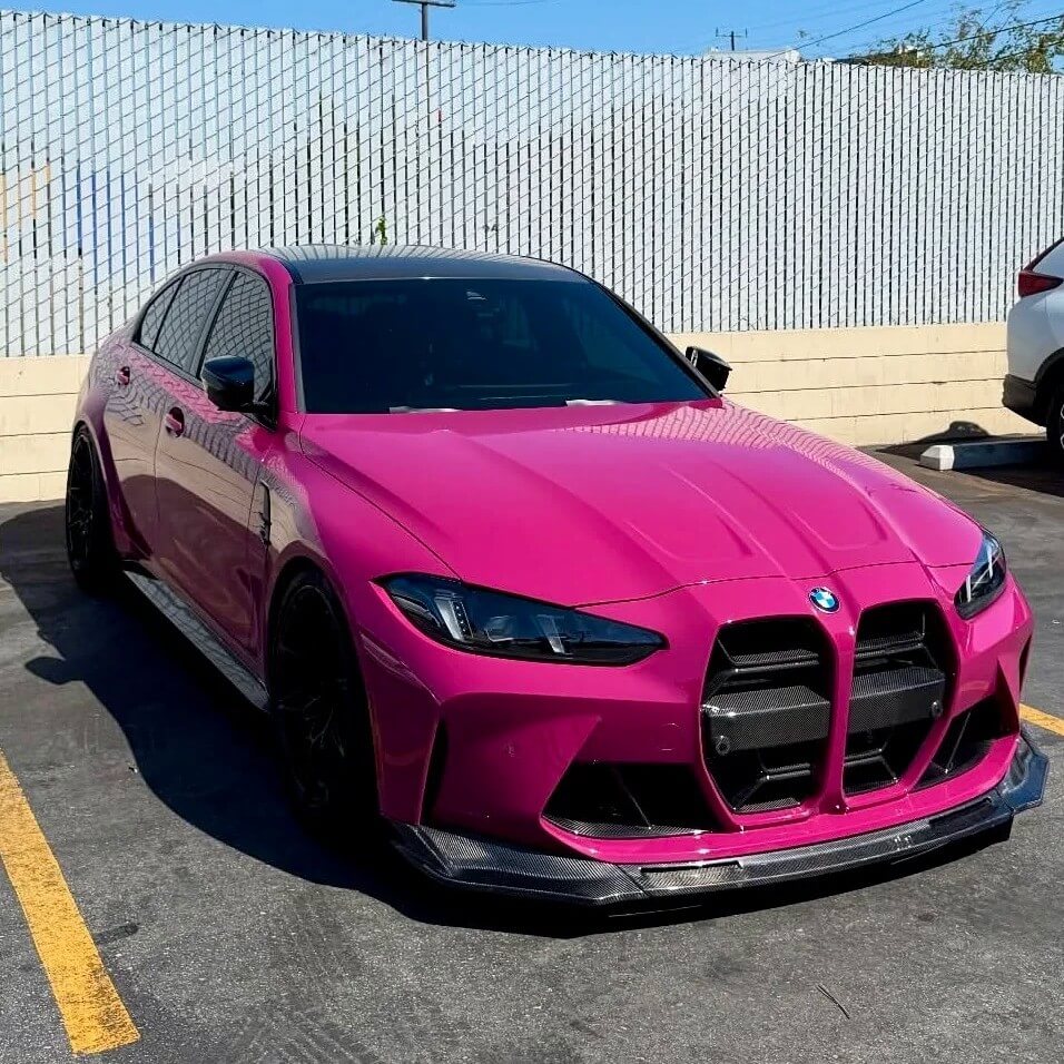 BMW Magenta Color PPF