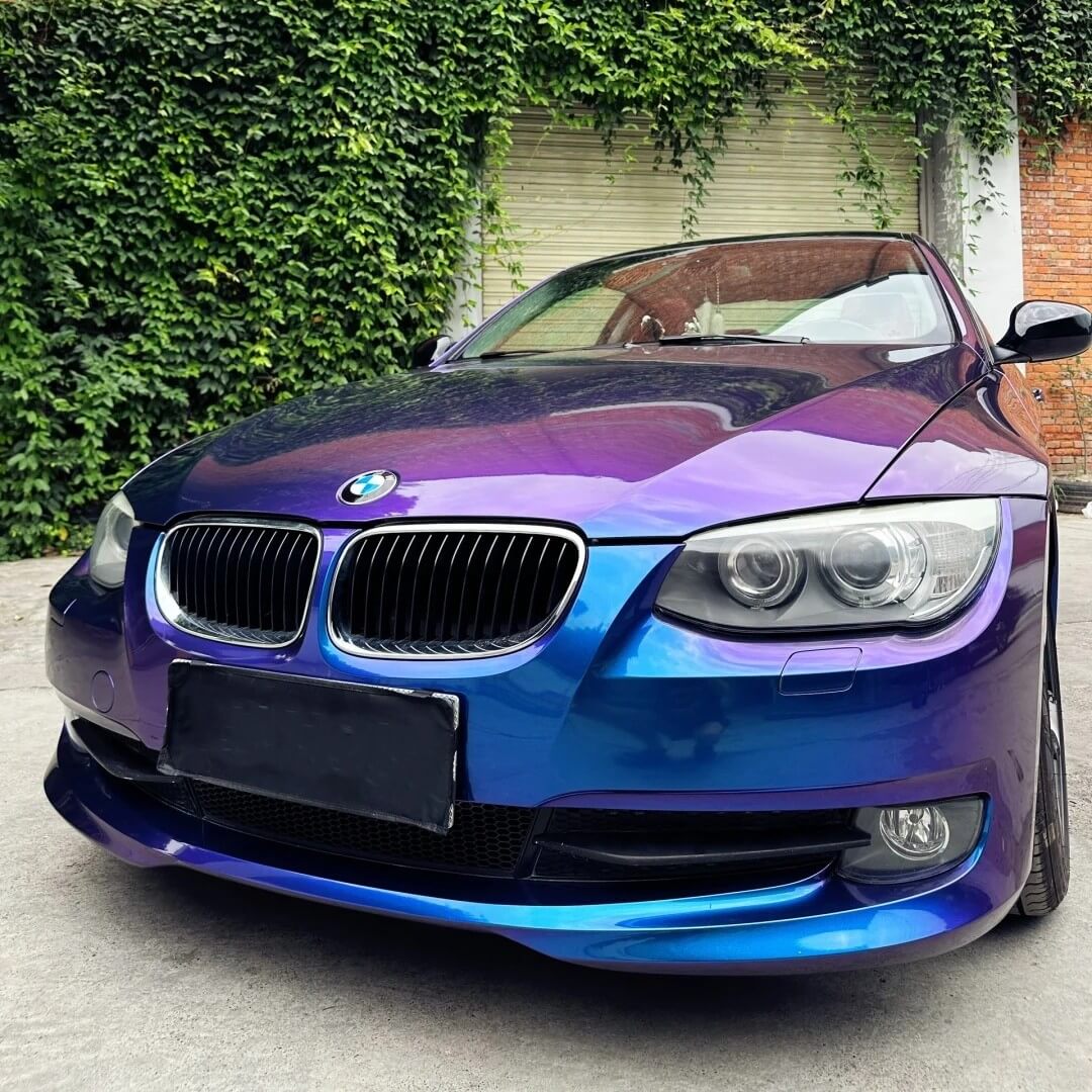 BMW Wrapped in Gloss Metallic Purple Blue Chameleon Vinyl Wrap