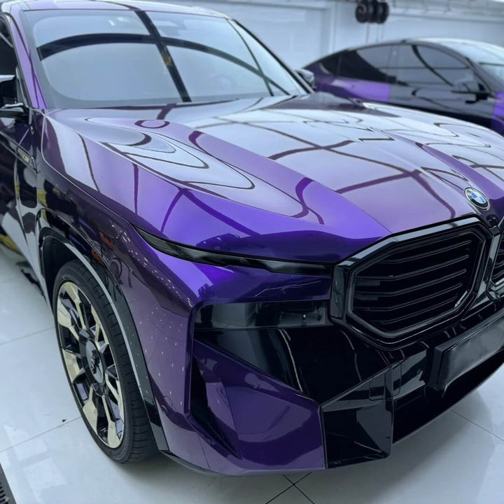 BMW XM Blue Purple Color Shift PPF
