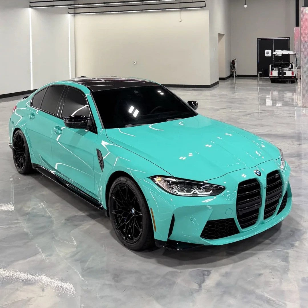 BMW tiffany blue car wrap