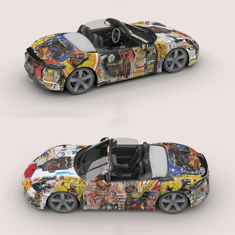 Basquiat Graffiti Car Wrap