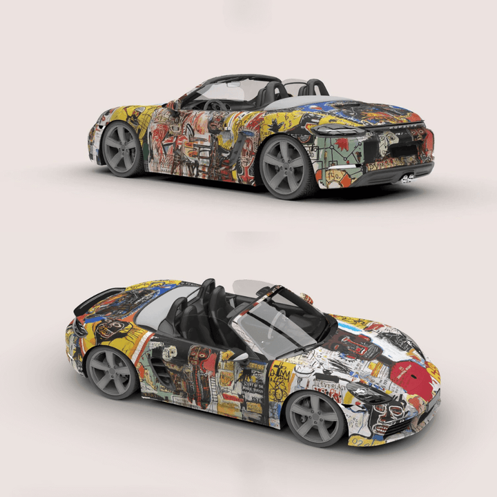 Basquiat Graffiti Vehicel Wrap