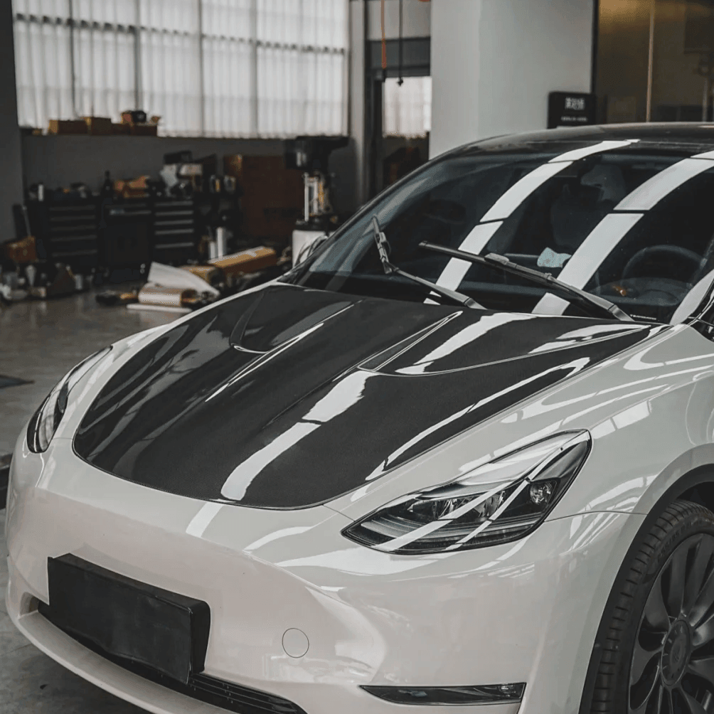 thumbnail image 2 of 4D Black Carbon Fiber Vinyl Wrap Roll – 48x60 Inches – Bubble Free Air Release Technology 2 of 5