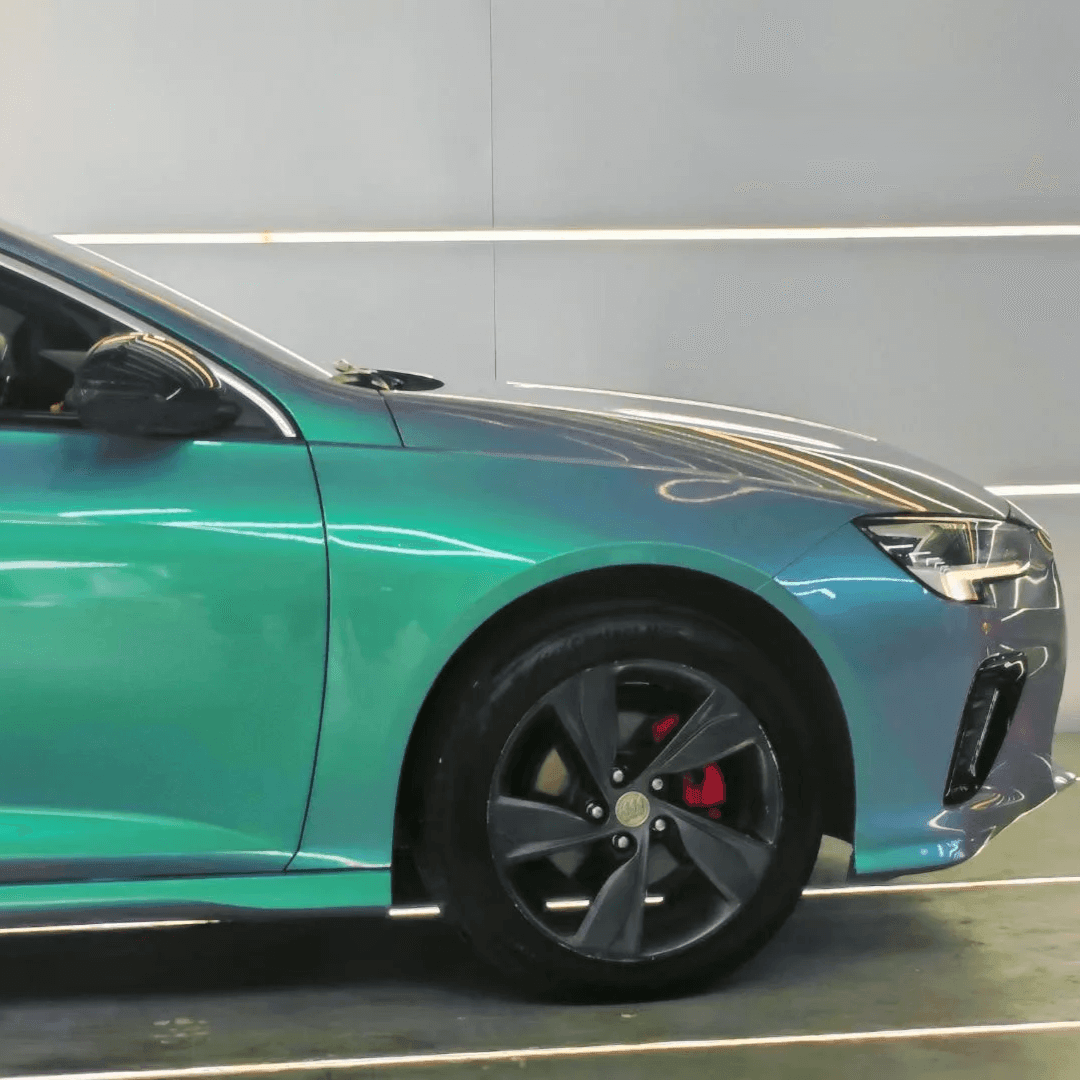 Bluish Green Pearlescent Metallic Vinyl Wrap