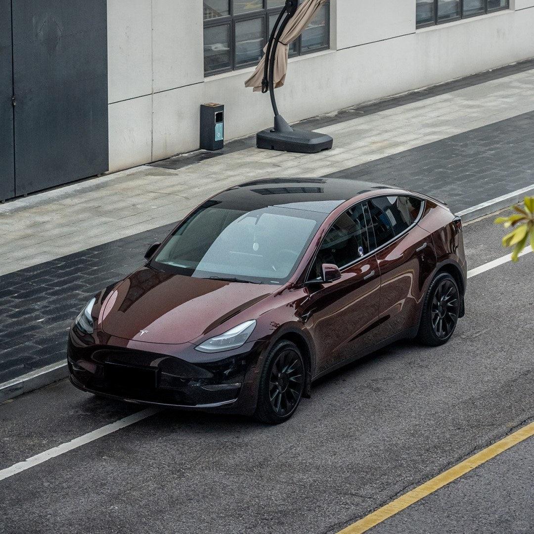 Chameleon Black Red car wrap