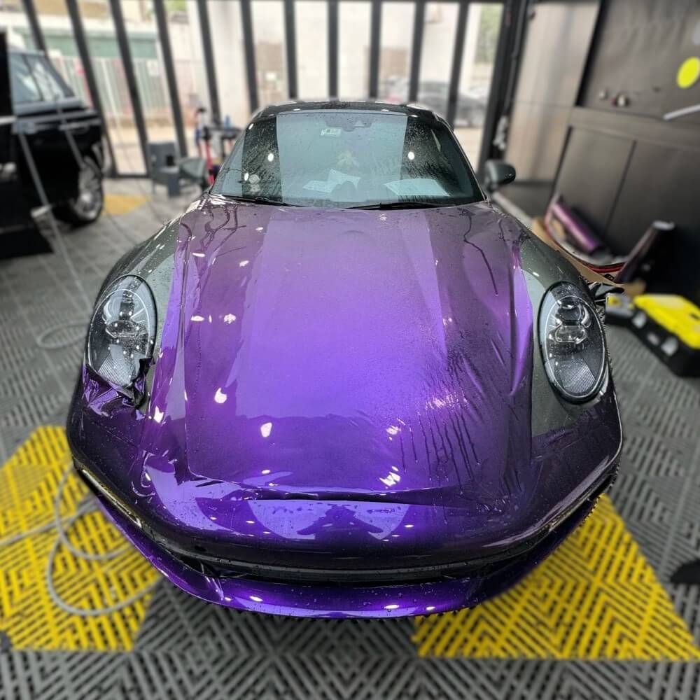 Chameleon Blue Purple Porsche Color PPF