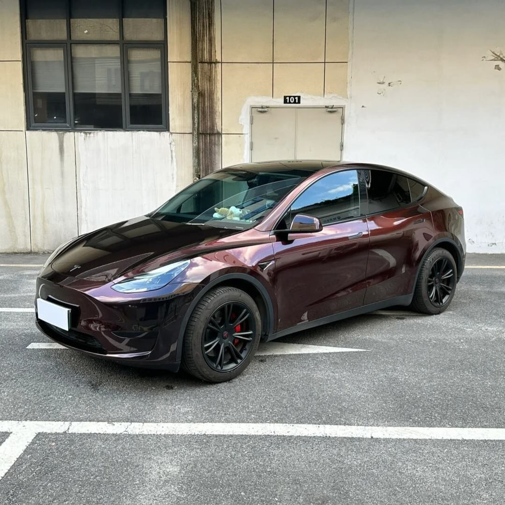 Chameleon Madeira Red Car Wrap