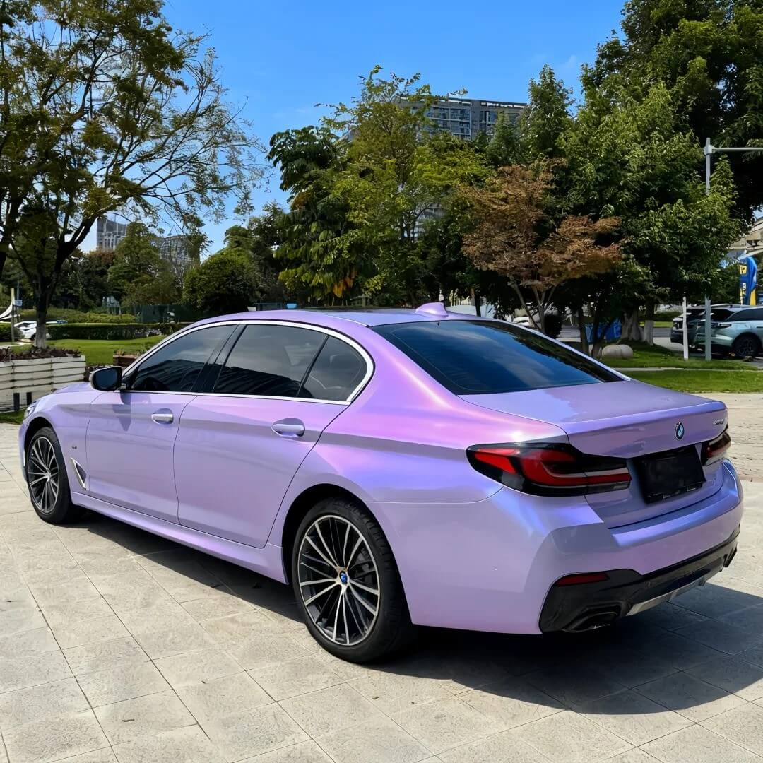 Chameleon Pearl Lavender BMW Color Shift Car Wrap