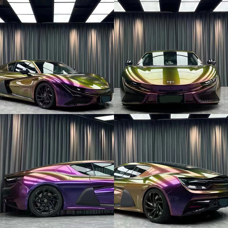 Chameleon Purple-Green Car Wrap