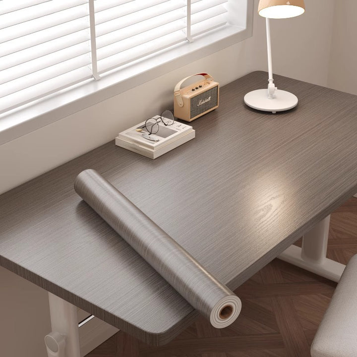 Charcoal Grey Wood Grain Vinyl Wrap