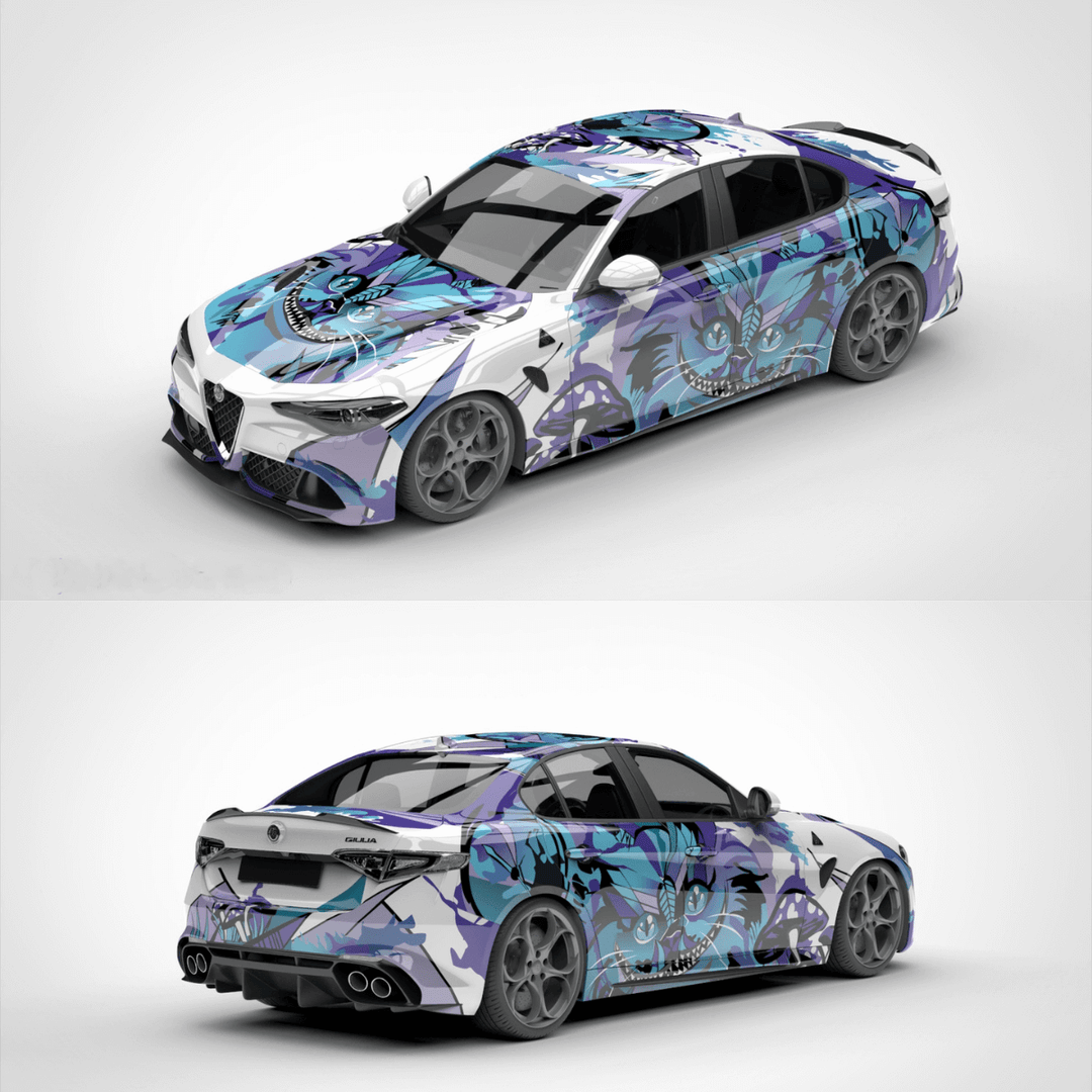 Cheshire Cat Custom Car Wrap
