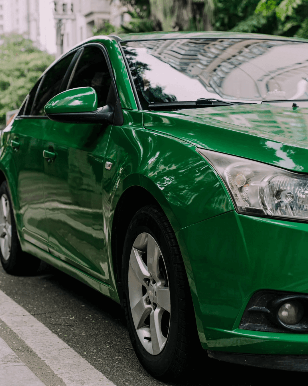 Chevrolet Gloss  CrystalOlive Green Vinyl Wrap