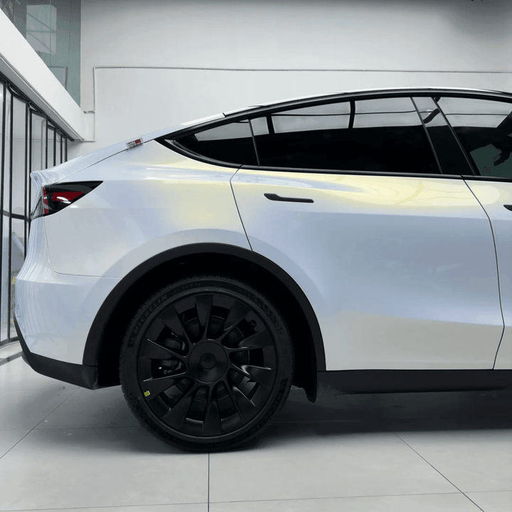 Color Shift White Gold Glossy Vinyl Wrap