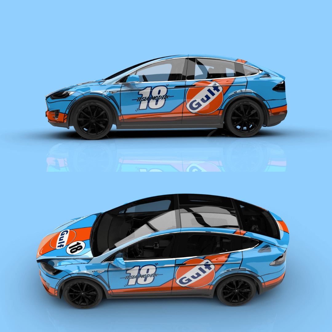 Custom Animeify Gulf Car Wrap