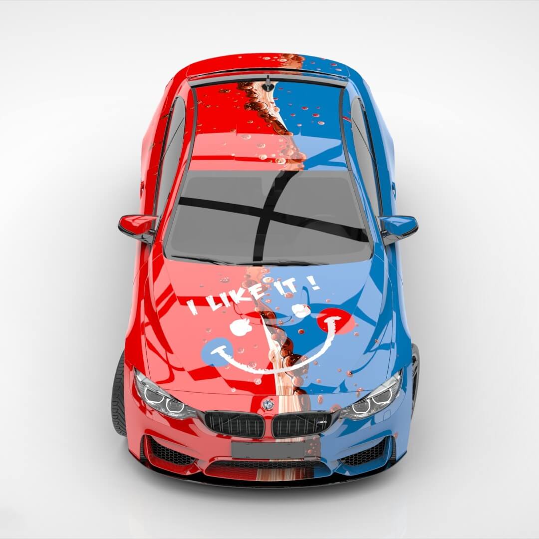 Custom Coca Cola & Pepsi Split Wrap