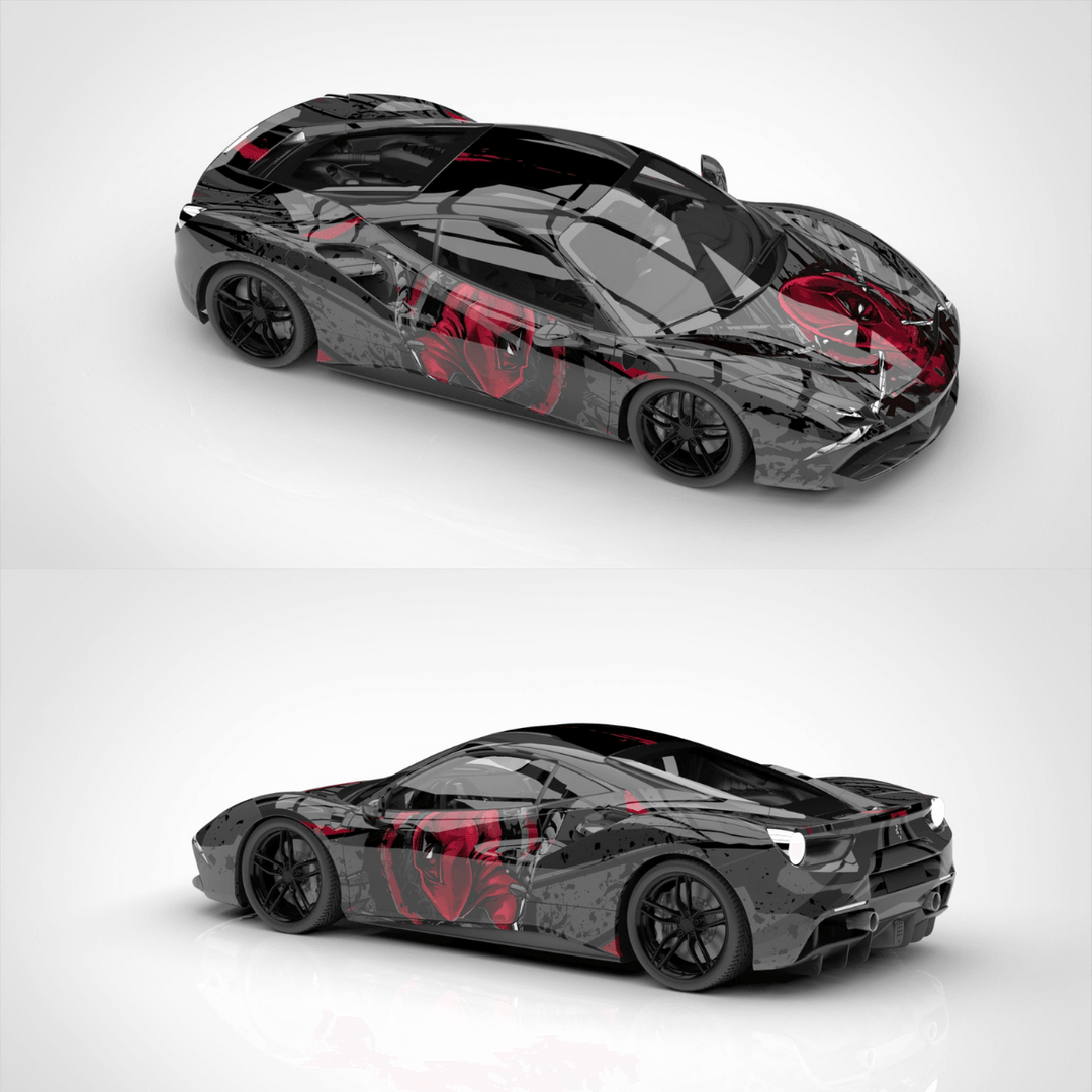 Custom Deadpool Car Wrap