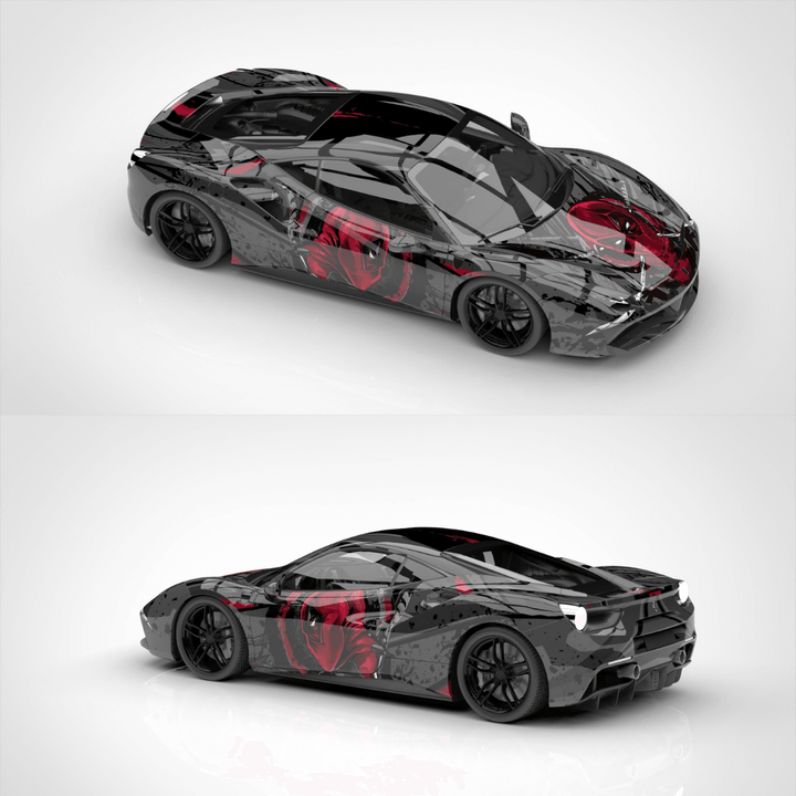 Custom Deadpool Car Wrap
