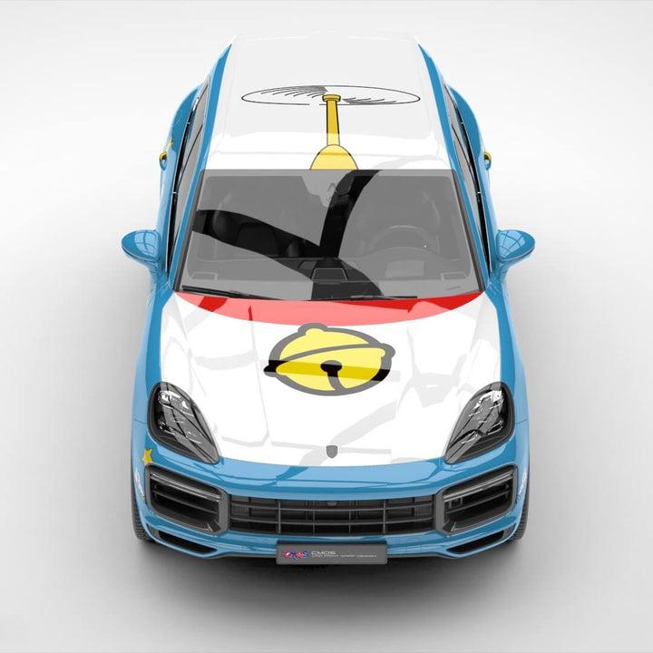 Custom Doraemon Car Wrap