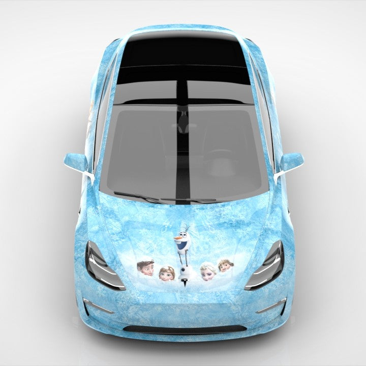Custom Frozen Car Wrap