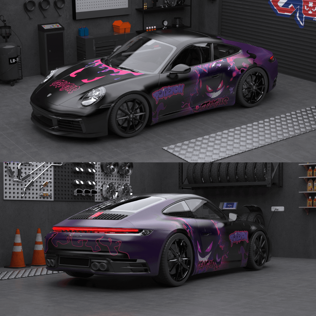 Custom Gengar Vinyl Wrap