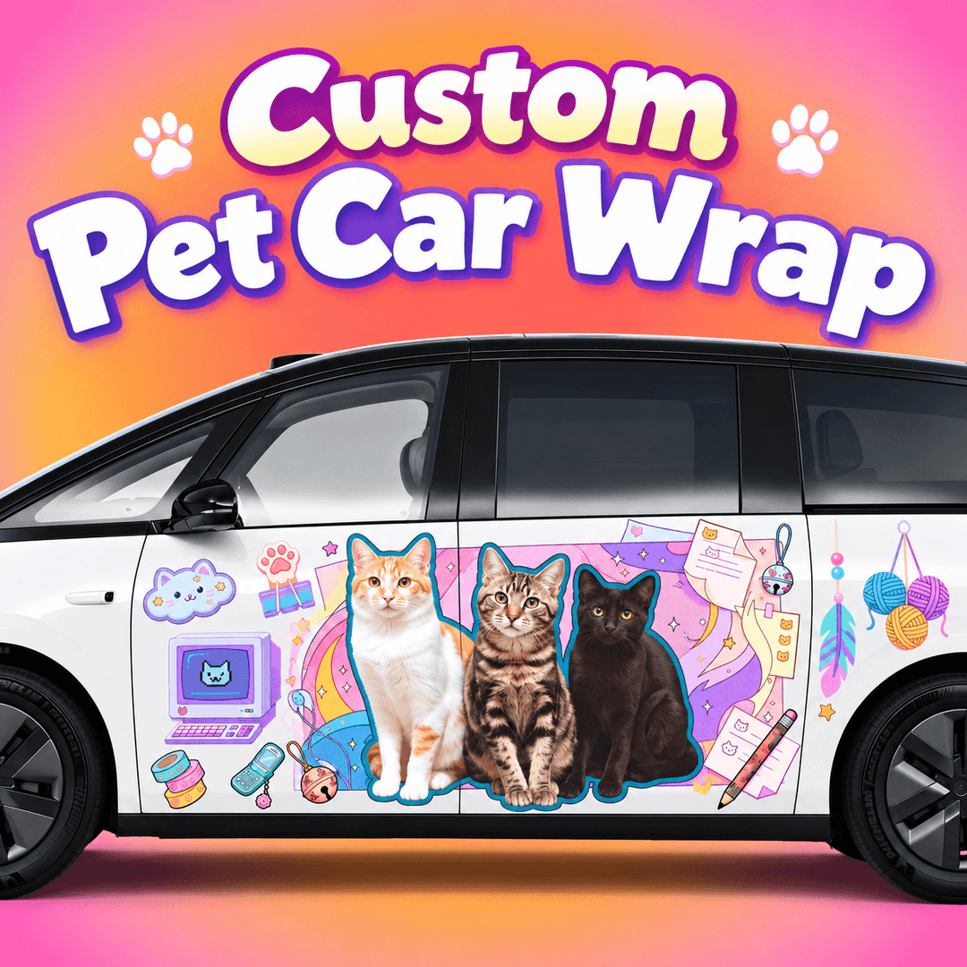 Custom Pet Car Wrap