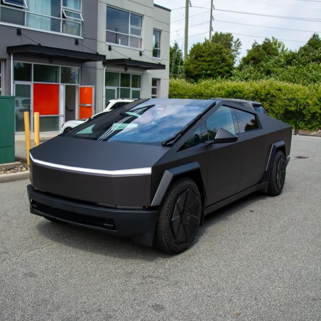 Cybertruck Satin Deep Gray Color PPF
