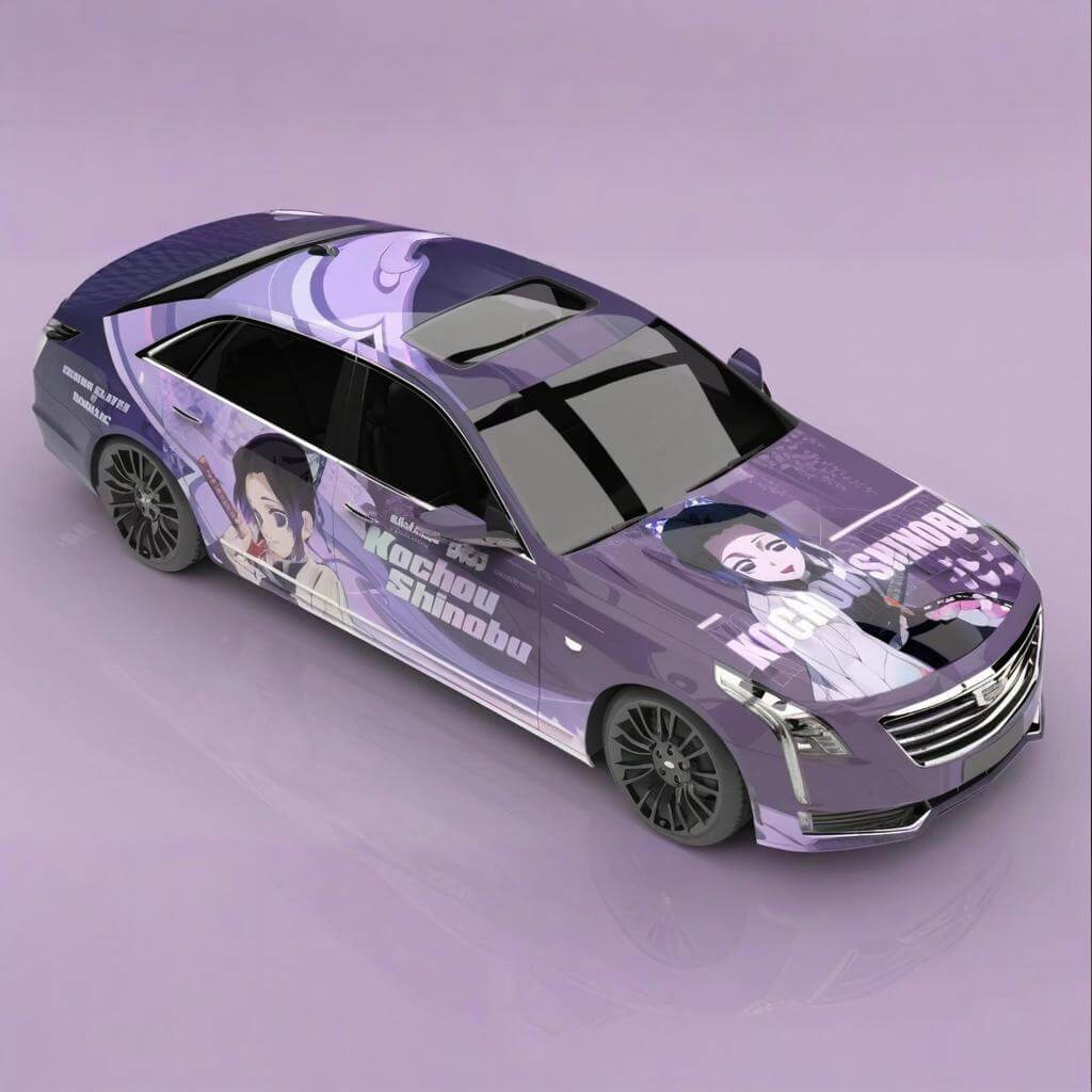 Demon Slayer Kochou Shinobu car wrap