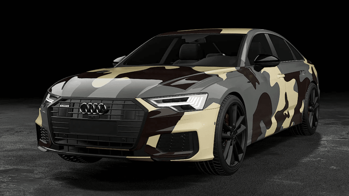 Desert Camouflage Vinyl Wrap