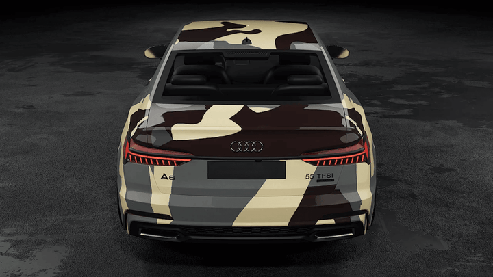 Desert Camouflage Vinyl Wrap