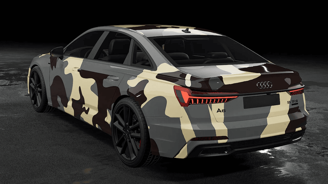 Desert Camouflage Vinyl Wrap