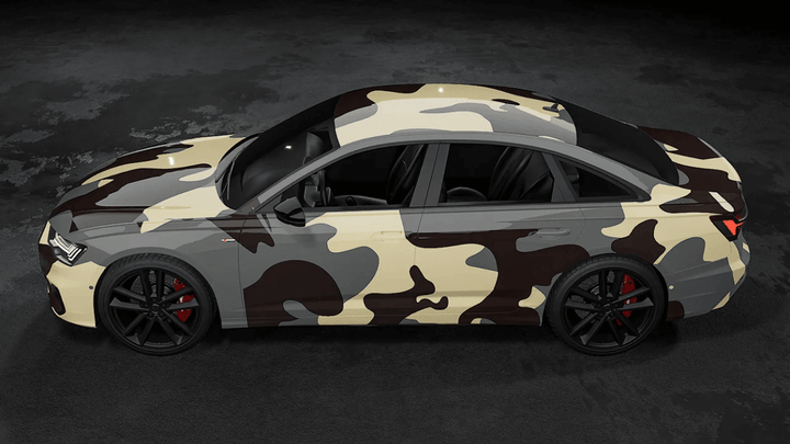 Desert Camouflage Vinyl Wrap