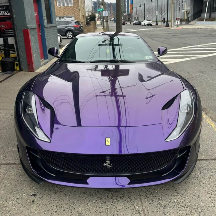 Ferrari midnight purple wrap