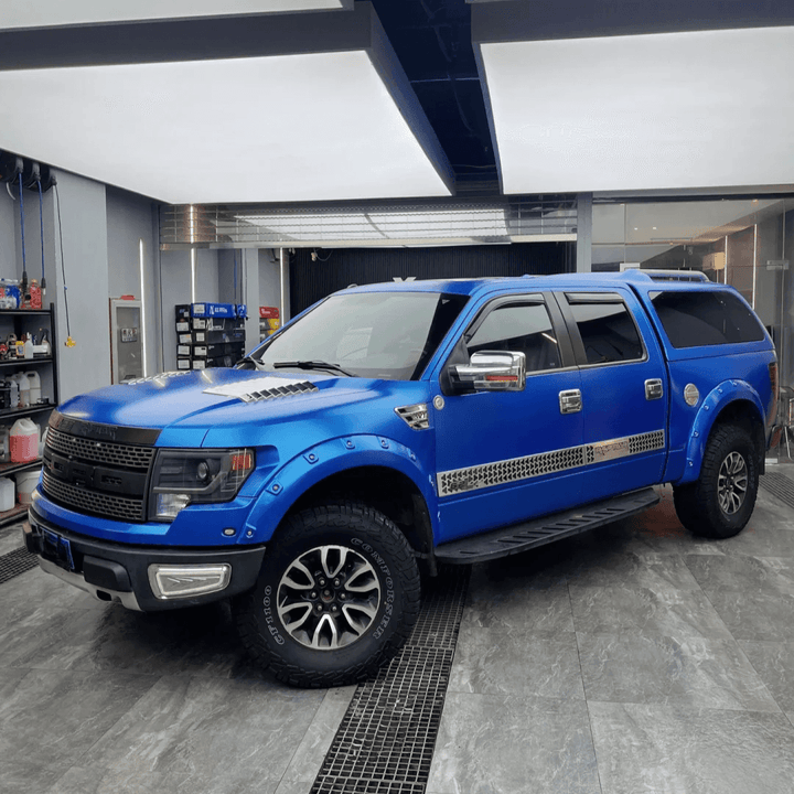 Ford Matte Metallic Ocean Blue Vinyl Wrap