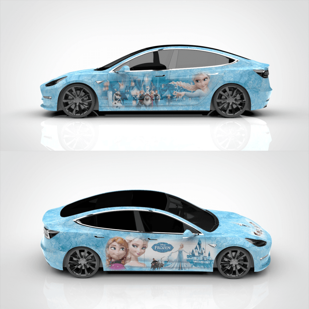 Frozen Theme Custom Vinyl Wrap