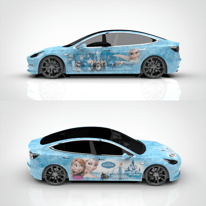 Frozen Theme Custom Vinyl Wrap