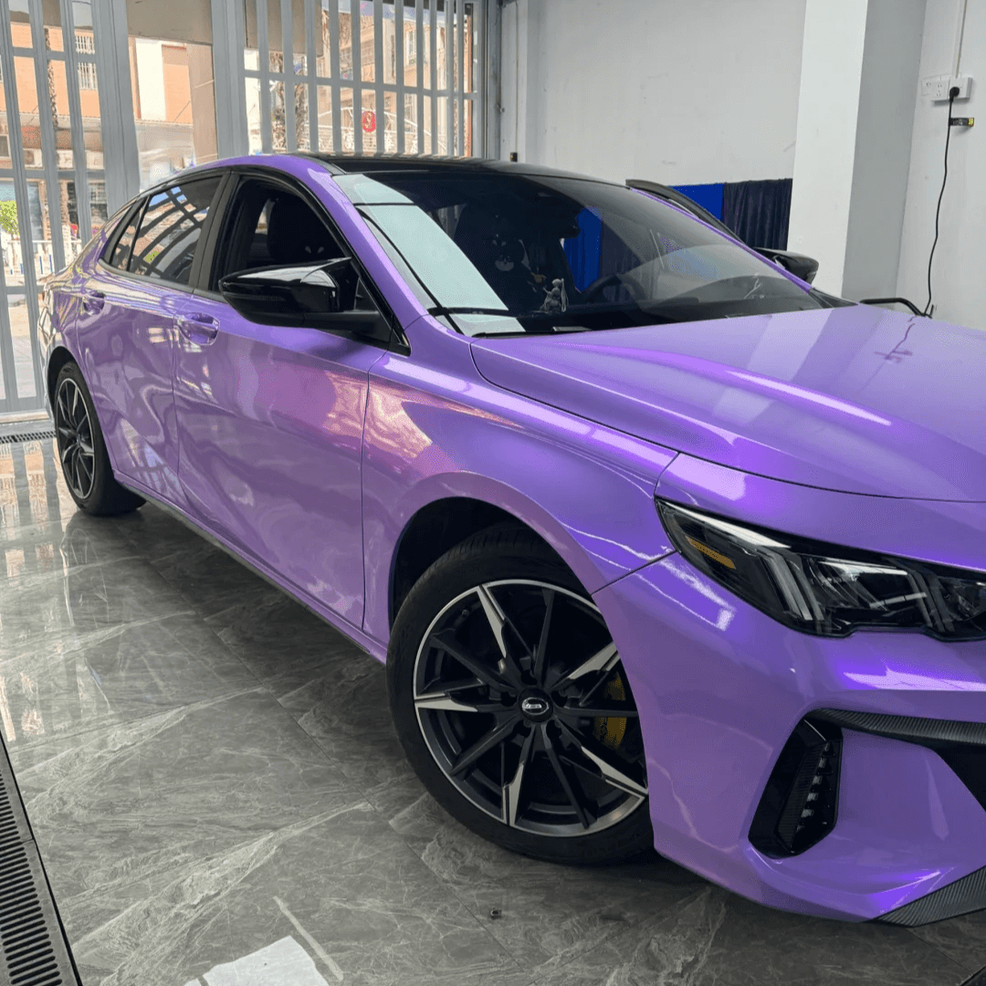 Gloss Candy Purple Pink Color Shift Vinyl Wrap