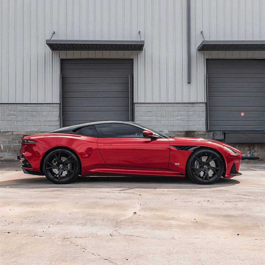 Gloss Metallic Red Vinyl Wrap for Aston Martin