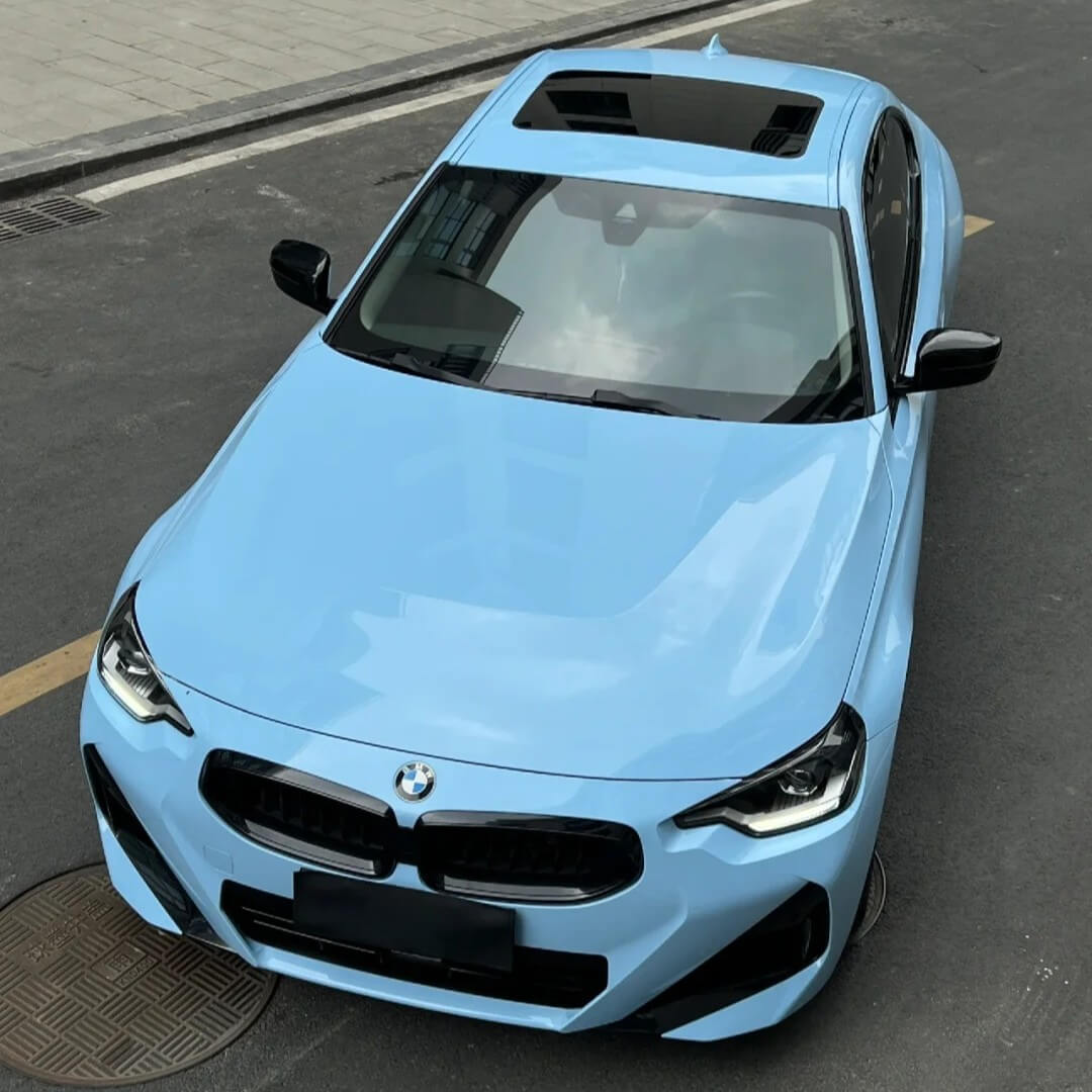 Gloss Baby Blue Car Wrap
