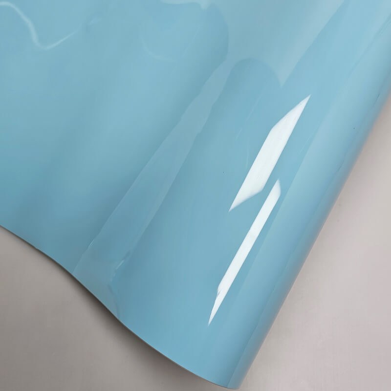 Gloss Crystal Baby Blue Vinyl Film