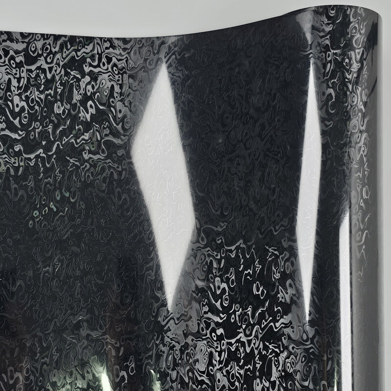 Gloss Damascus Black Camo Wrap