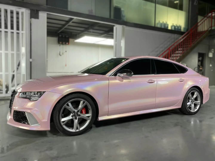 Gloss Iridescent Metallic Pink Mercedes Wrap