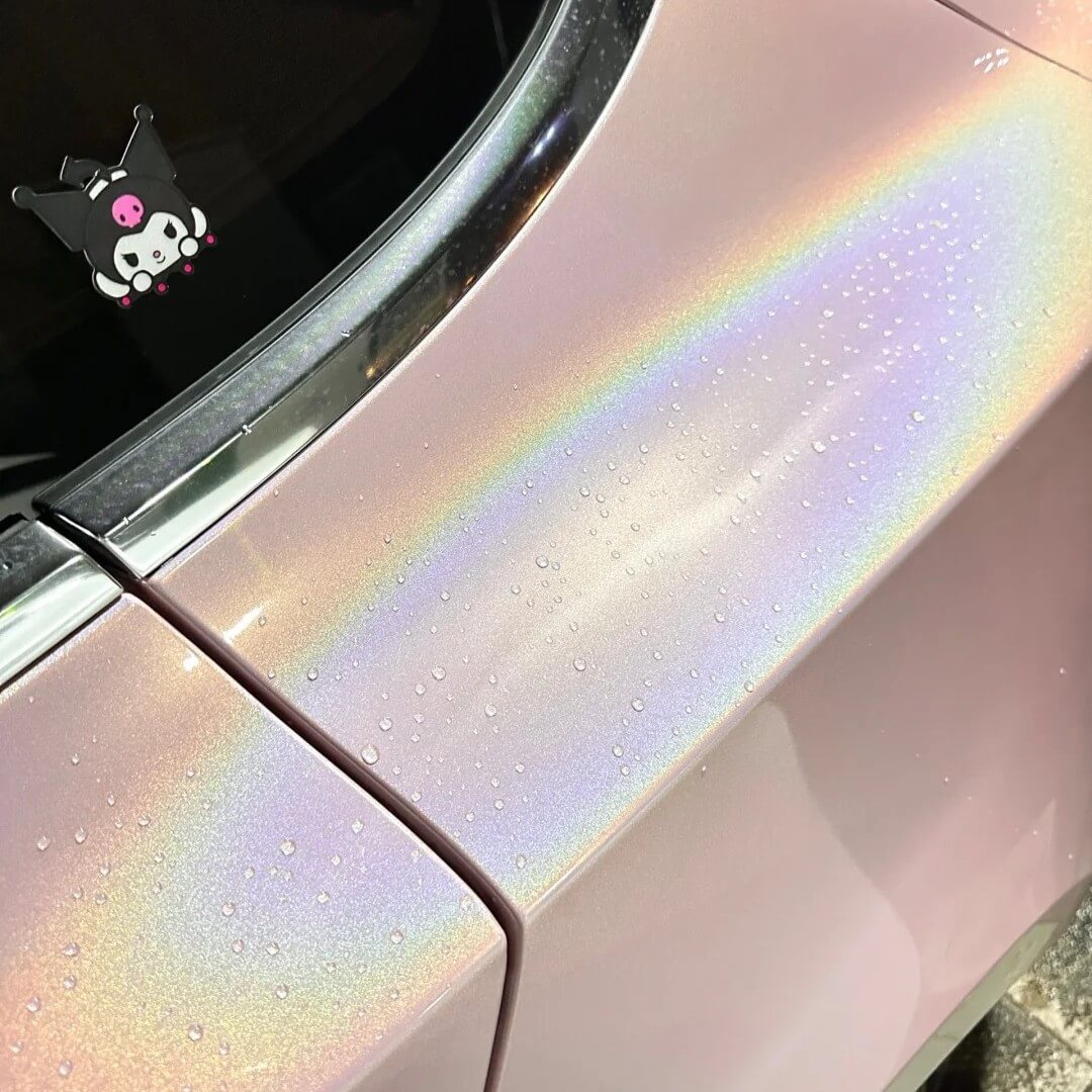 Gloss Iridescent Metallic Pink Wrap PPF