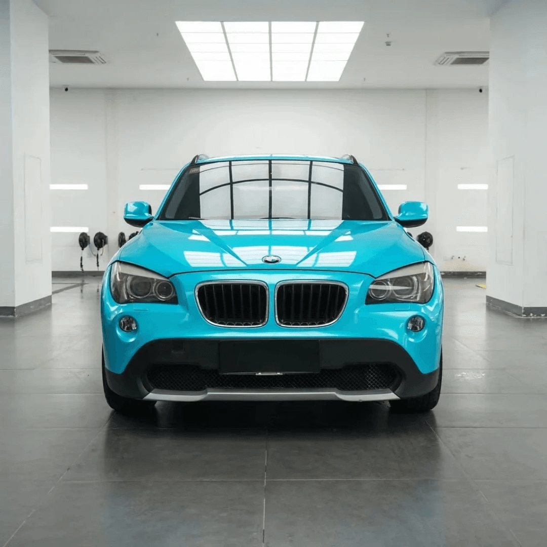Gloss Metallic Aqua Blue Wrap