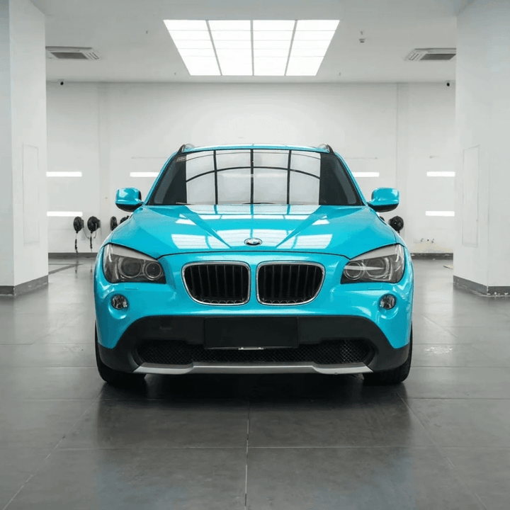 Gloss Metallic Aqua Blue Wrap