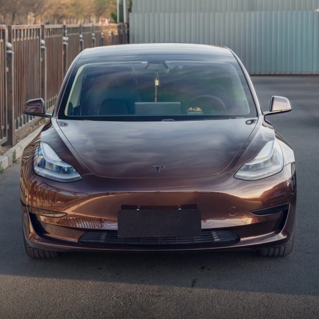 Gloss Metallic Black Cherry Tesla  PPF