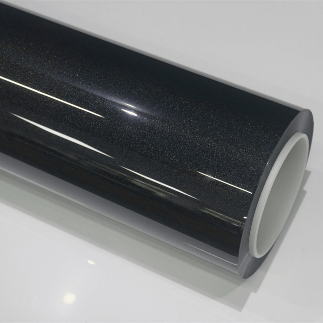 Gloss Metallic Black Rainbow Color PPF
